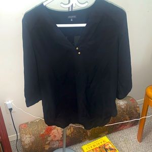 Dynamite - Black Women’s Satin Blouse